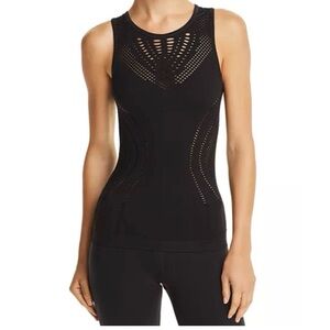 ALO Yoga Black Lark Mesh Seamless Tank